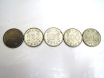 ◎K79299W:100円銀貨 5枚 おまとめ 東京オリンピック 稲穂 記念硬貨 古銭 昭和 中古_画像2