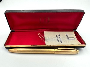 ●H79765:Dunhill ダンヒル ボールペン 4色　黒赤青緑切り替え レトロ オールド 中古　ジャンク扱