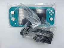 ◆A78637:任天堂 ニンテンドースイッチライト ターコイズ HDH-S-BAZAA JPN NINTENDO SWITCH Lite 通電確認済 ジャンク_画像3