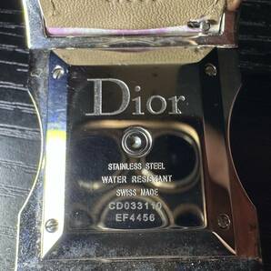 腕時計 Dior CD033110 EF4456 STAINLESS STEEL WATER RESISTANT / CUIR VERITABLE 03019 ディオール 59.25g メンズ 10D197WAの画像4