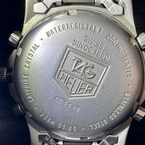 腕時計 TAG HEUER 1/100 200m PROFESSIONAL TESTED CE 1114 SINCE 1860 SS WATER RESISTANT S51181 タグホイヤー 112.05g メンズ 10D198WAの画像5
