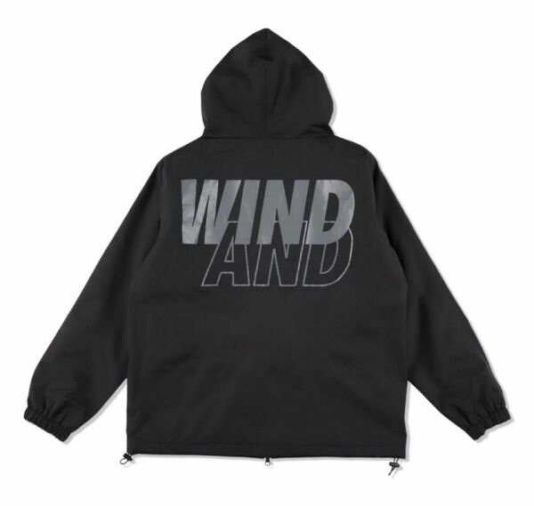 抽選商品 windandsea フードジャケット ダブルジップ Lサイズ 黒 ウィンダンシー WDS HOODIE BLACK