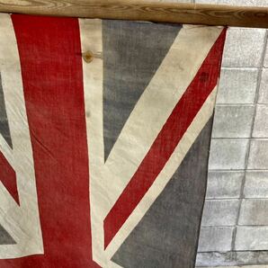 アンティーク ユニオンジャック 旗 ビンテージ インテリア ディスプレイ ショップ イギリスアンティーク 当時物の画像3