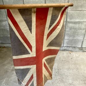 アンティーク ユニオンジャック 旗 ビンテージ インテリア ディスプレイ ショップ イギリスアンティーク 当時物の画像6