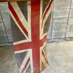 アンティーク ユニオンジャック 旗 ビンテージ インテリア ディスプレイ ショップ イギリスアンティーク 当時物の画像5