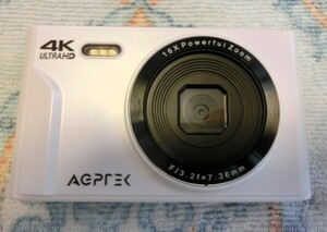  digital camera 4K animation photographing 4400 ten thousand pixels 16 times zoom hand Wobble correction auto focus flash almost new goods, unused 