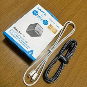 ☆ANKER NanoⅡ45w/USB-C ライトニング USB-C to USB-C 1m/2m/2本組 