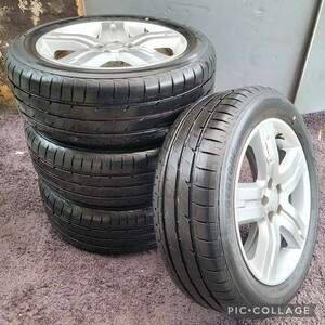 ENKEIスバル純正 17インチ7J×17+48 PCD100-5穴タイヤ付き4本セットブリヂストン　LUFT RVⅡ　215/55R17　XV、フォレスター、アウトバック