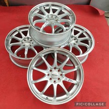 HyperEuroハイパーユーロ17インチ4穴マルチPCD100/114.3 7j+47ハーブ73ホイールのみ4本セットR53ミニR56などに_画像2