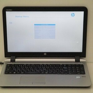 【1円スタート】hp ProBook 450 G3 N8K04AV Core i5 6200U 2.3Ghz 4GB 15.6インチ OSなし BIOSのみの画像1