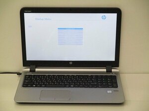 【1円スタート】hp ProBook 450 G3 V6E11AV Core i5 6200U 2.3Ghz 8GB 15.6インチ OSなし BIOSのみ