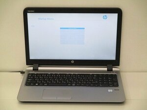 【1円スタート】hp ProBook 450 G3 N8K04AV Core i5 6200U 2.3Ghz 8GB 15.6インチ OSなし BIOSのみ