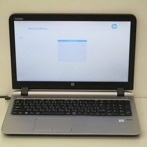 【1円スタート】hp ProBook 450 G3 N8K04AV Core i5 6200U 2.3Ghz 8GB 15.6インチ OSなし BIOSのみの画像1