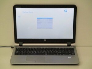 【1円スタート】hp ProBook 450 G3 V6E11AV Core i5 6200U 2.3Ghz 8GB 15.6インチ OSなし BIOSのみ