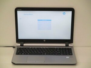 【1円スタート】hp ProBook 450 G3 N8K04AV Core i5 6200U 2.3Ghz 8GB 15.6インチ OSなし BIOSのみ