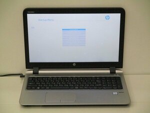 【1円スタート】hp ProBook 450 G3 2RA53PA#ABJ Core i5 6200U 2.3Ghz 4GB 15.6インチ OSなし BIOSのみ