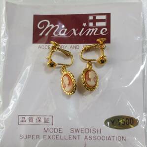 ★ カメオデザインのイヤリング MODE SWEDISH maxime ちょっとレトロでかわいいイヤリング★の画像9