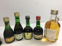 [K-2024]古酒 ミニボトル ブランデー☆洋酒 未開栓 まとめ売り★SUNTORY マーテル ナポレオン CAMUS COGNAC ♪特級 アルコール 売り切り!!_画像7