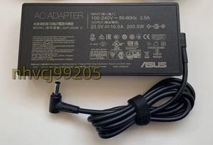 新品 ASUS 20V 10A ROG Zephyrus G15 シリーズ TUF Dash F15 FX516PR FA506QM58 用ADP-200JB D 200W ACアダプター 6.0mm*3.7mm充電器