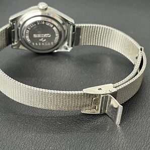 SEIKO セイコー 2118-0250アナログ 手巻き 腕時計 シルバー デイトカレンダー メタルベルト ステンレススチール 動作確認済・稼働品の画像6