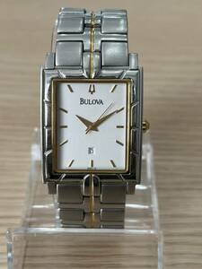 【電池切れ】BULOVA C9671104 ステンレススチール ツートーン メンズ腕時計