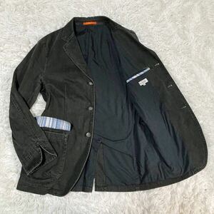 Paul Smith テーラードジャケット デニムジャケット ブラック 3B 総裏 Lサイズ