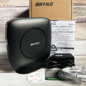 ■BUFFALO(バッファロー)AirStation WSR-3200AX4S/NBK Wi-Fi6 11ax/11ac 2401+800Mbps エコパッケージ版