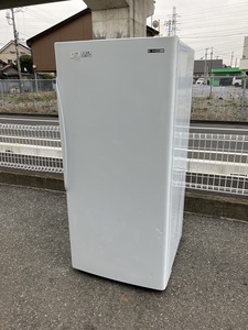 2012年製 サンデン 縦型冷凍ストッカー VF-300EXB 100V 幅635 奥行690 高さ1425mm 左開き 引き出し 網カゴ 中古 業務用