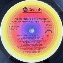 ■1976年 オリジナル US盤 Harold Melvin & The Blue Noted - Reaching For The World 12”LP AB-969 ABC Records_画像4