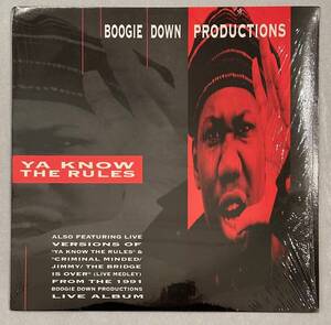 ■1990年 オリジナル US盤 Boogie Down Productions - Ya Know The Rules 12”EP 1425-1-JD JIVE