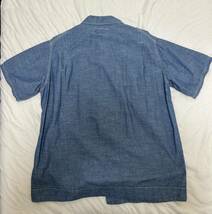 ササフラス SASSAFRAS feel sun shirts シャンブレー　半袖シャツ　Mサイズ　美品_画像3