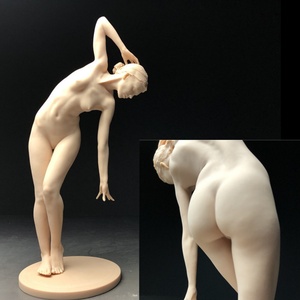 樹脂製　大型31センチ　西洋彫り　女神　ヌード　デッサン人形　ポージング　女性　少女　フィギュア　美人　裸婦　仏像　　重さ約239ｇ