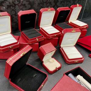 ☆カルティエ Cartier ☆ 空箱 BOX ジュエリーケース 箱 ボックス 指輪 ネックレス 修理袋 クリーナー 付属品の画像3