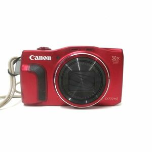 動作品 Canon/キャノン PowerShot SX710 HS 約2030万画素 ズーム倍率 30倍 Wi-Fi対応 コンパクトデジタルカメラ　レッド