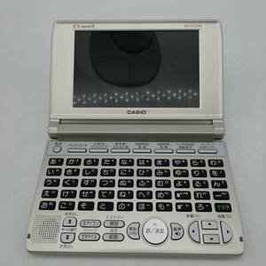 y2630 CASIO カシオ 電子辞書 EX-word XD-SC5100 通電確認済み シルバー 広辞苑 漢字源 英和辞典 50音キーボード 中古品 現状品