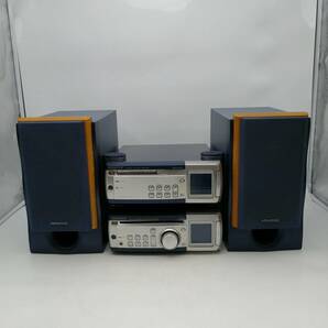 y2696 ケンウッド KENWOOD MD カセット CD プレーヤー スピーカー コンポセット DM-VH7 RD-VH7P LS-VH7 中古品 現状品 通電確認済 MDコンポの画像1
