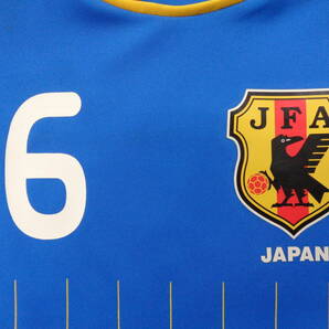 正規品中古★日本代表＃6★シャツ 水色青 130サイズ（43-58の画像4