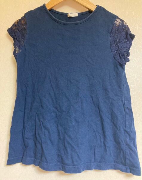 ジーユー GU 紺色 Tシャツ【140サイズ】カットソー ネイビー キッズ