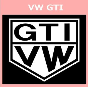 VT1)TAG1_VW_GTI cutting sticker seal 