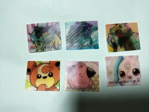 ポケモン　明治　チェンジングシール　pokemon Sticker　meiji