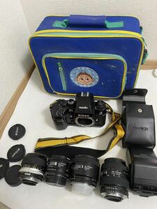 Nikon F4 ニコン 一眼レフ フィルムカメラ ボディ /レンズ　AF NIKKOR 50mm 1:1.4, AF NIKKOR 85mm 1: 1.8, 28-70mm 1: 3.5- 4.5D…セット