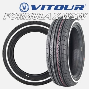 14インチ 175/65R14 82H 1本 サマータイヤ ホワイトリボン ヴィツァー フォーミュラX VITOUR FORMULA X WSW V00002