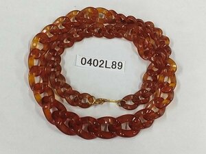 0402L89ps.@ tortoise shell tortoise shell necklace approximately 12.7g