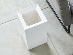 ゴミ箱（ホワイト） 袋が隠れる ダストボックス ごみ箱 シンプル 小型 リビング ダイニング おしゃれ 白 山崎実業 タワー