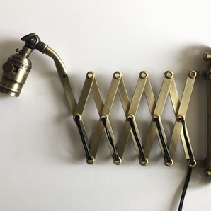 ブラケットランプ シザーランプ（電球別売り）壁面照明 レトロ 伸縮式ライト カフェ ヴィンテージ風 男前インテリア 間接照明の画像3