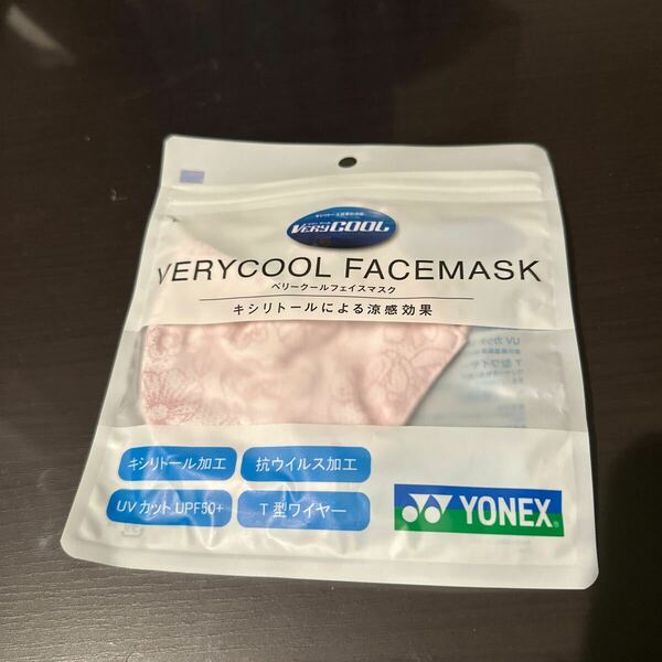 YONEX/ヨネックス　フェイスマスク　ベリークール　ピンク　Mサイズ　AC486
