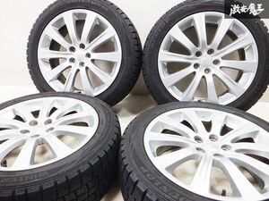 ◆バリ溝!! スバル純正 YA4 YA5 エクシーガ 17インチ 7J +55 5穴 PCD100 215/50R17 4本 スタッドレス タイヤ付き レガシィ インプレッサ