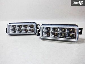 点灯OK☆社外品 LED デイライト フォグライト 左右 汎用 ホワイト 即納 棚S2J