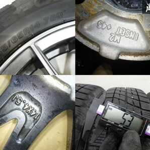 Exceeder エクシーダー E05 14インチ 4.5J +45 4穴 PCD100 ホイール ICE ESPORTE 155/65R14 75Q スタッドレスタイヤの画像9