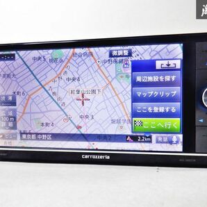 保証付 carrozzeria カロッツェリア AVIC-ZH0077W HDDナビ 地図データ 2014年 Bluetooth CD DVD HDMI フルセグ カーナビ 棚D3の画像2